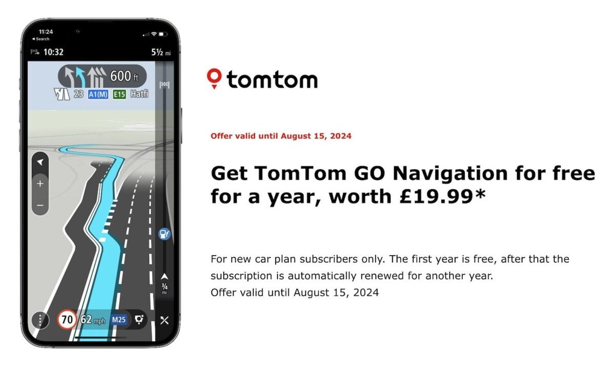 TomTom GO za darmo - Alternatywa dla Map Google dostępna przez rok bez opłat