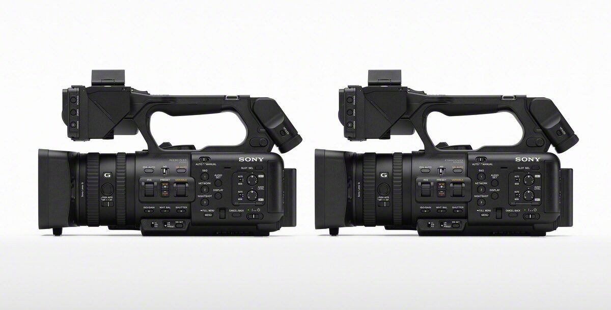 Sony PXW-Z200 i HXR-NX800 - widok z lewej strony