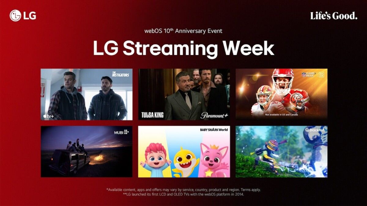  LG Streaming Week na 10 lat systemu webOS - partnerzy