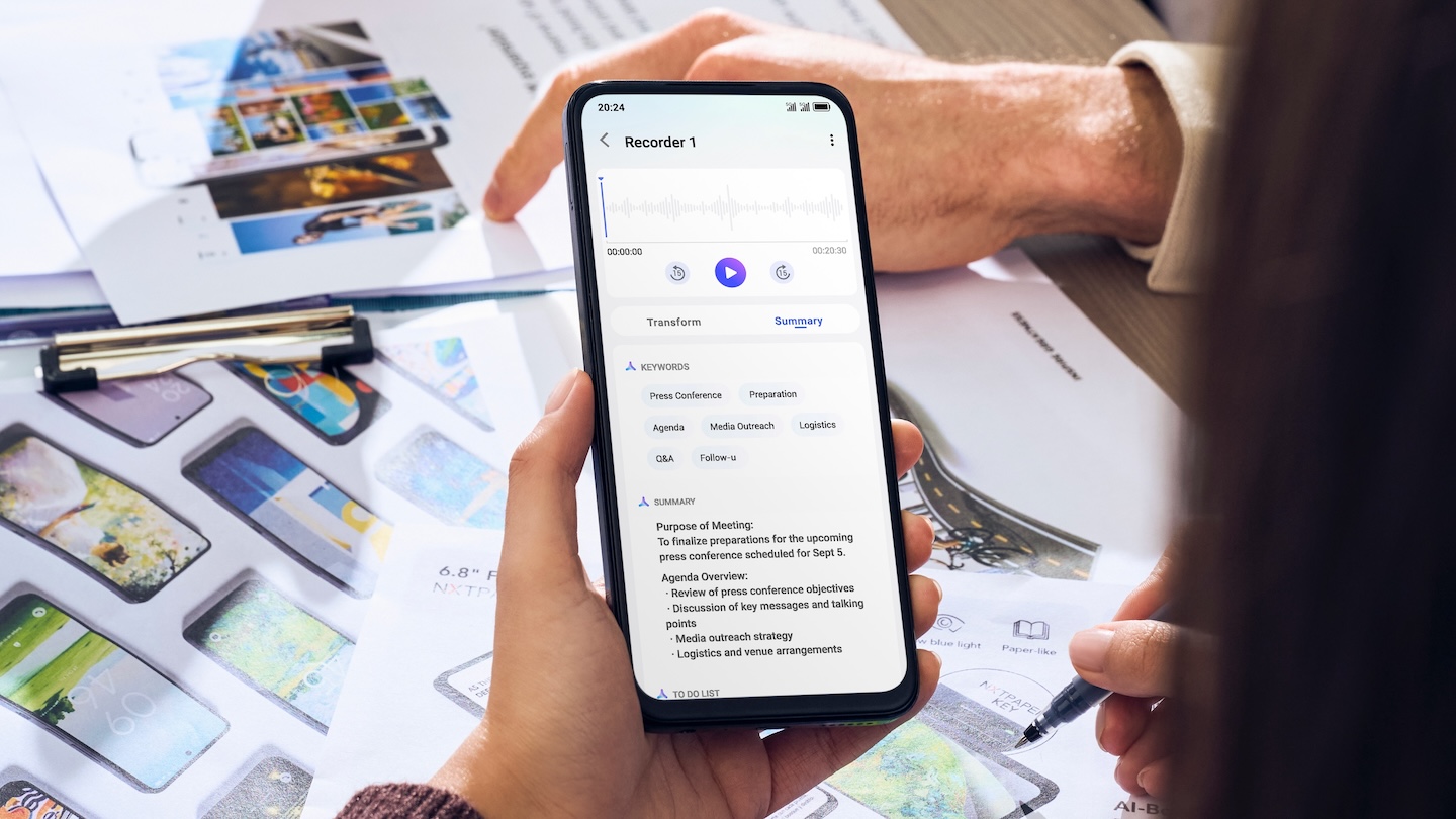 TCL 60 SE NXTPAPER 5G - AI vioce memo