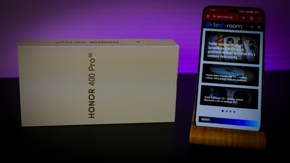 Smartfon Honor 400 PRO w wersji 512 GB z wyświetlaczem AMOLED i potrójnym aparatem