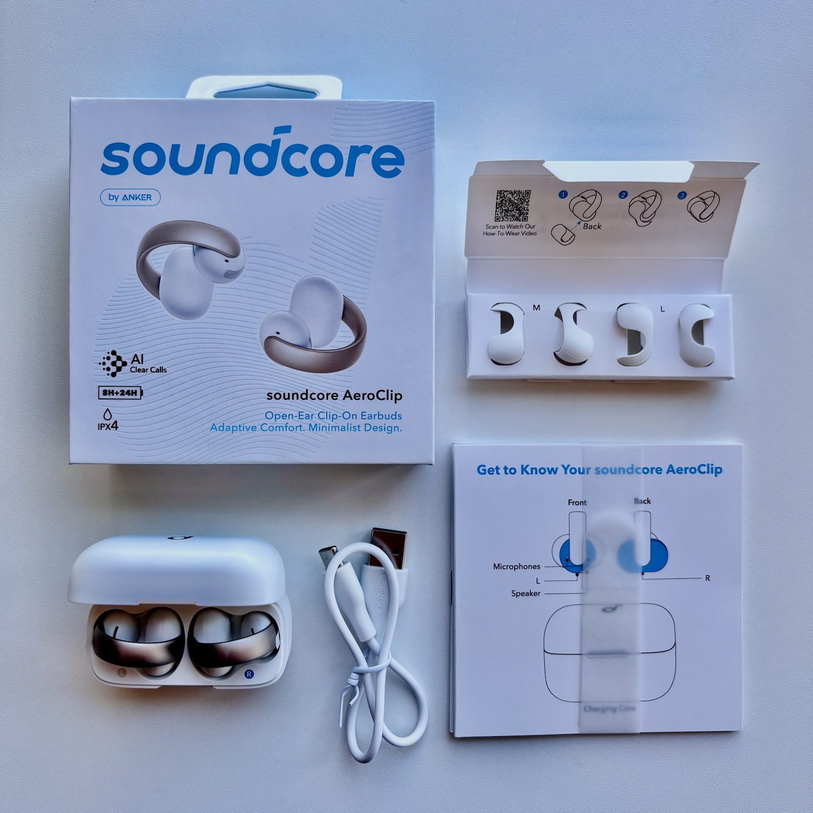 Soundcore AeroClip - zawartość pudełka