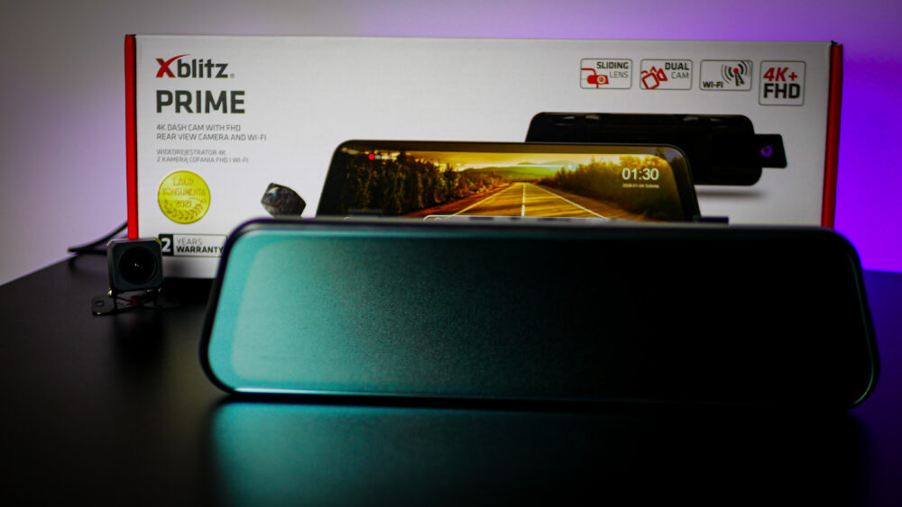 Wideorejestrator Xblitz Prime nagrywający w jakości 4K UHD