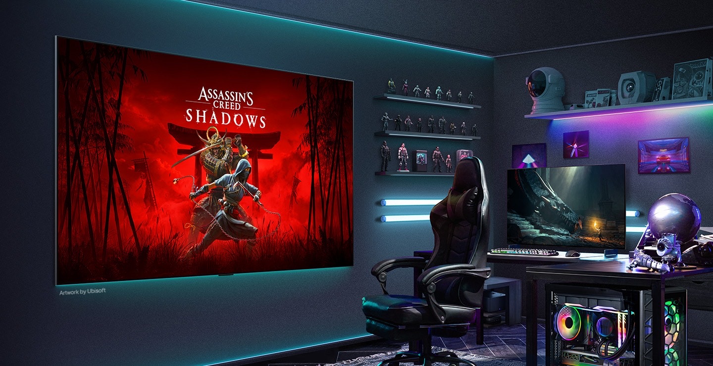 Grafika z gry Assassin's Creed Shadows od Ubisoft w LG Gallery+