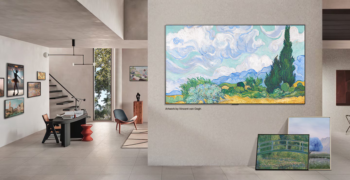 Obraz Pole pszenicy z cyprysami van Gogha w usłudze LG Gallery+