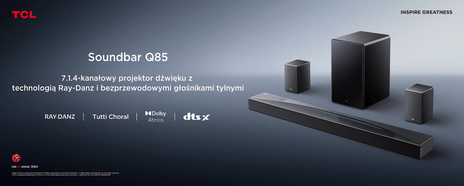 Soundbar TCL Q85H Pro