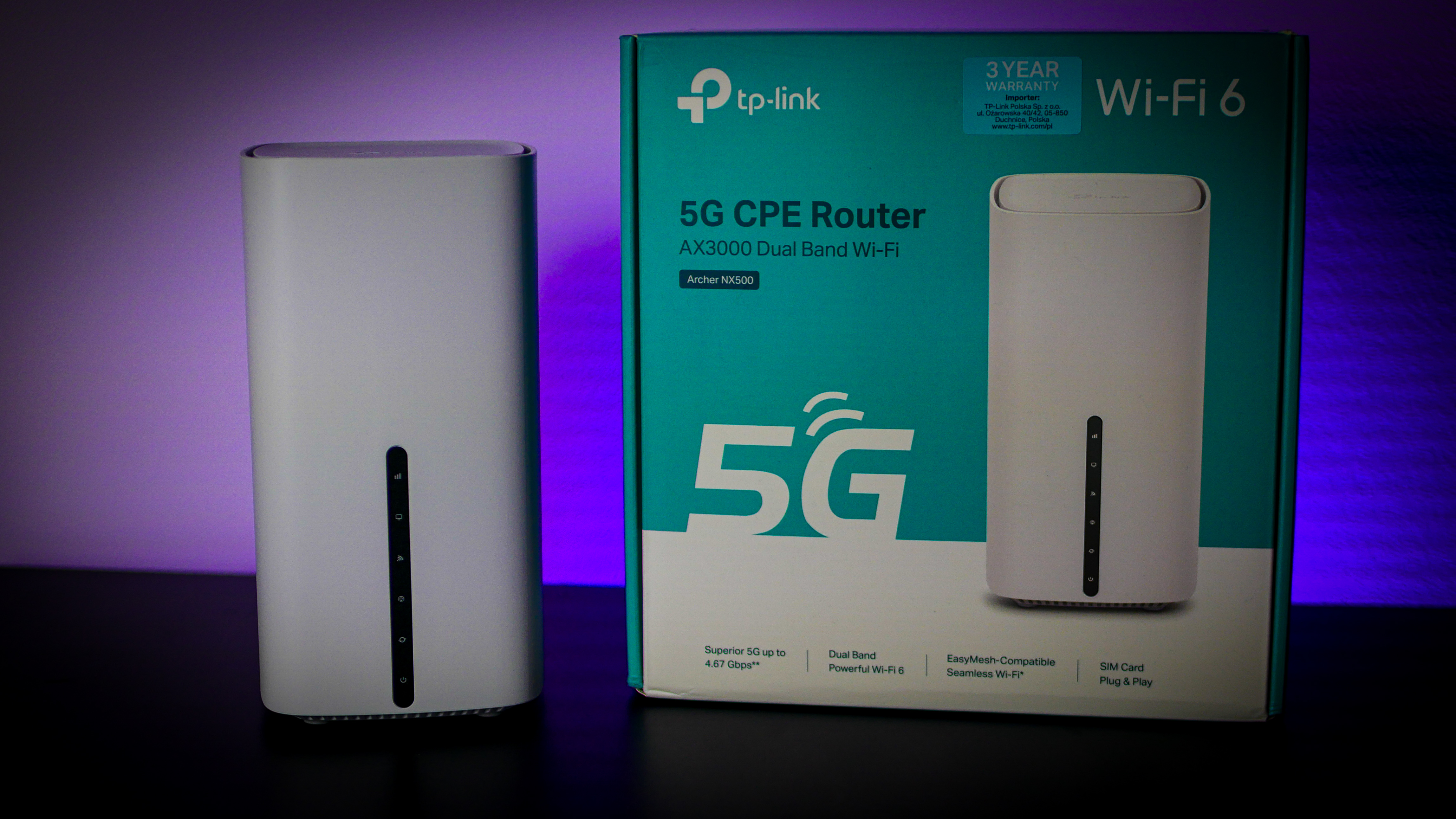 Router TP-Link Archer NX500 podczas testów w domu – stabilne połączenie Wi-Fi 6.