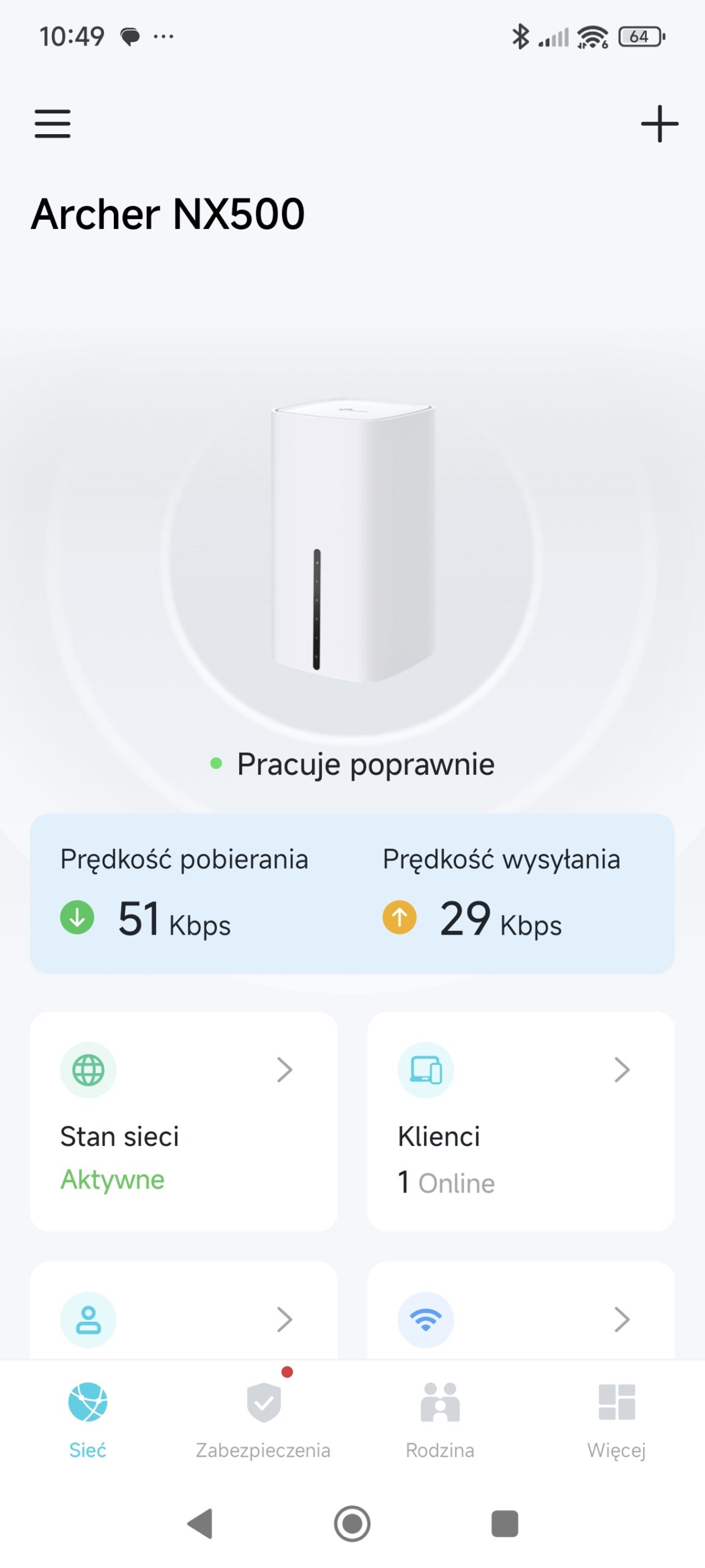 Aplikacja TP-Link Tether – konfiguracja routera Archer NX500 na smartfonie.