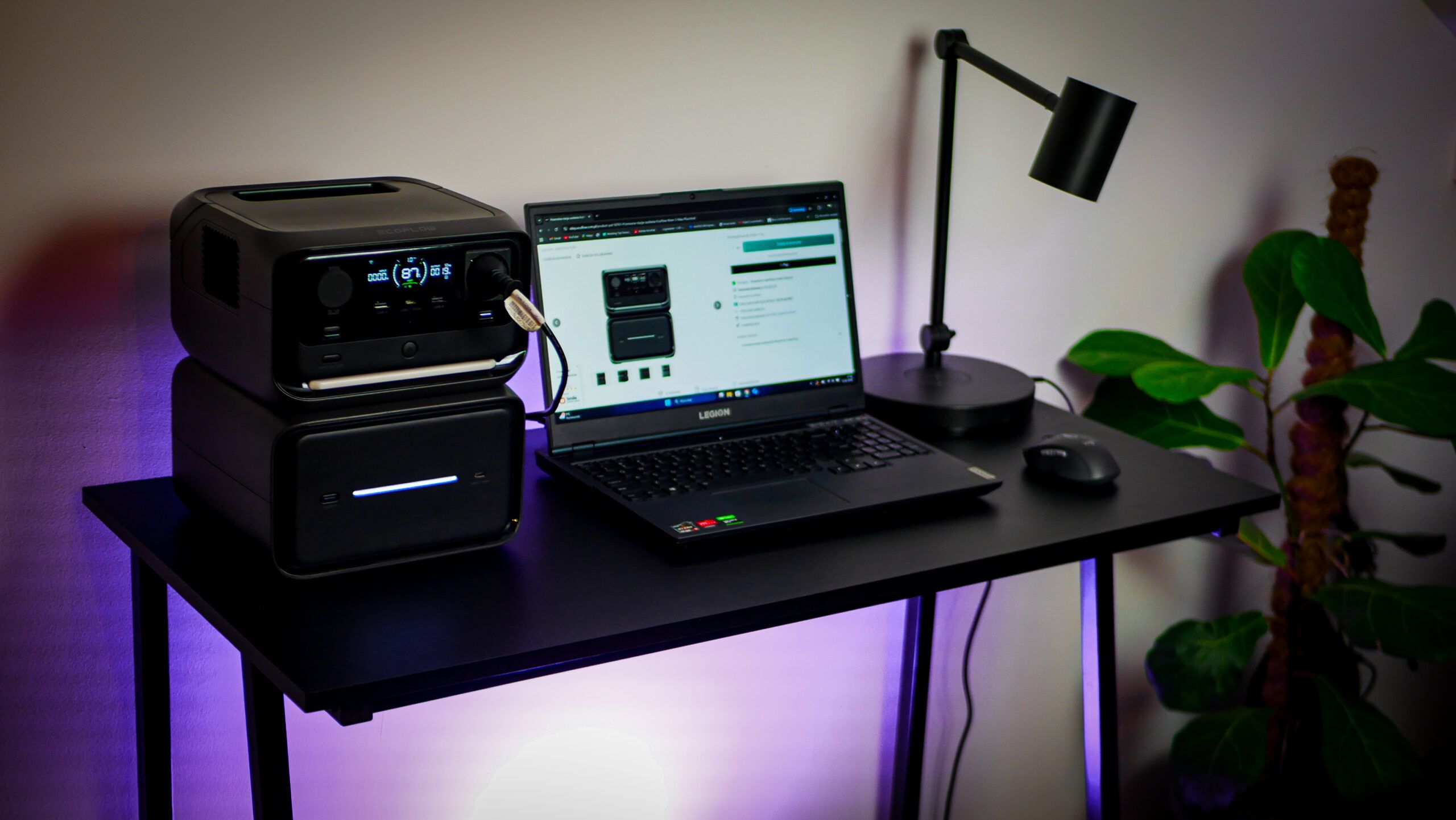 Panel boczny i porty stacji EcoFlow River 3 Max Plus