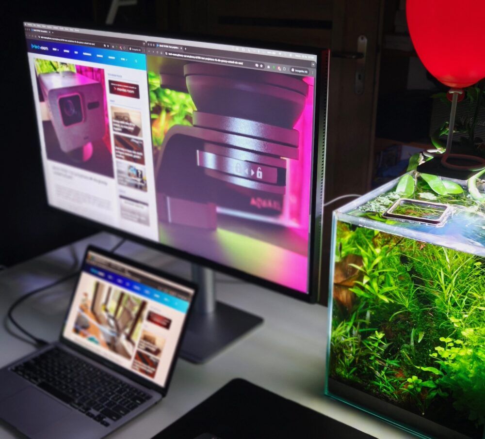 Interfejs oprogramowania BenQ Display Pilot 2 na systemie macOS