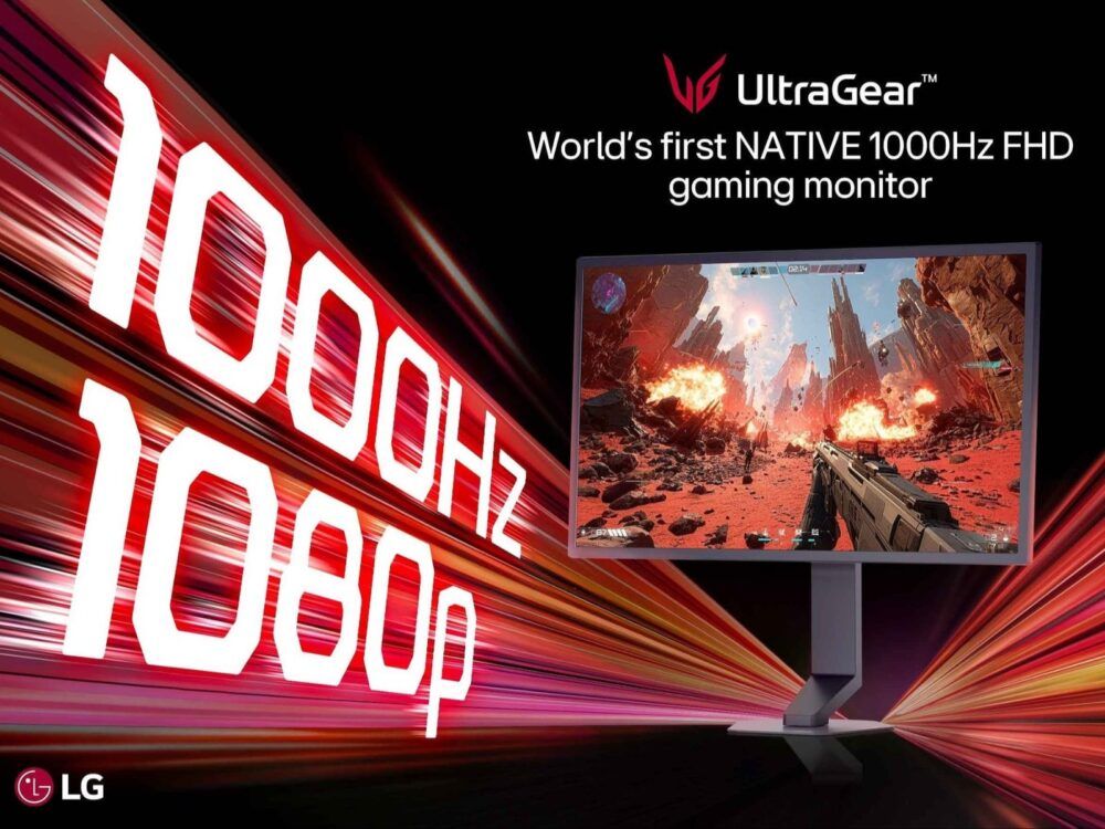 LG UltraGear 25G590B - Pierwszy monitor Full HD z odświeżaniem 1000 Hz