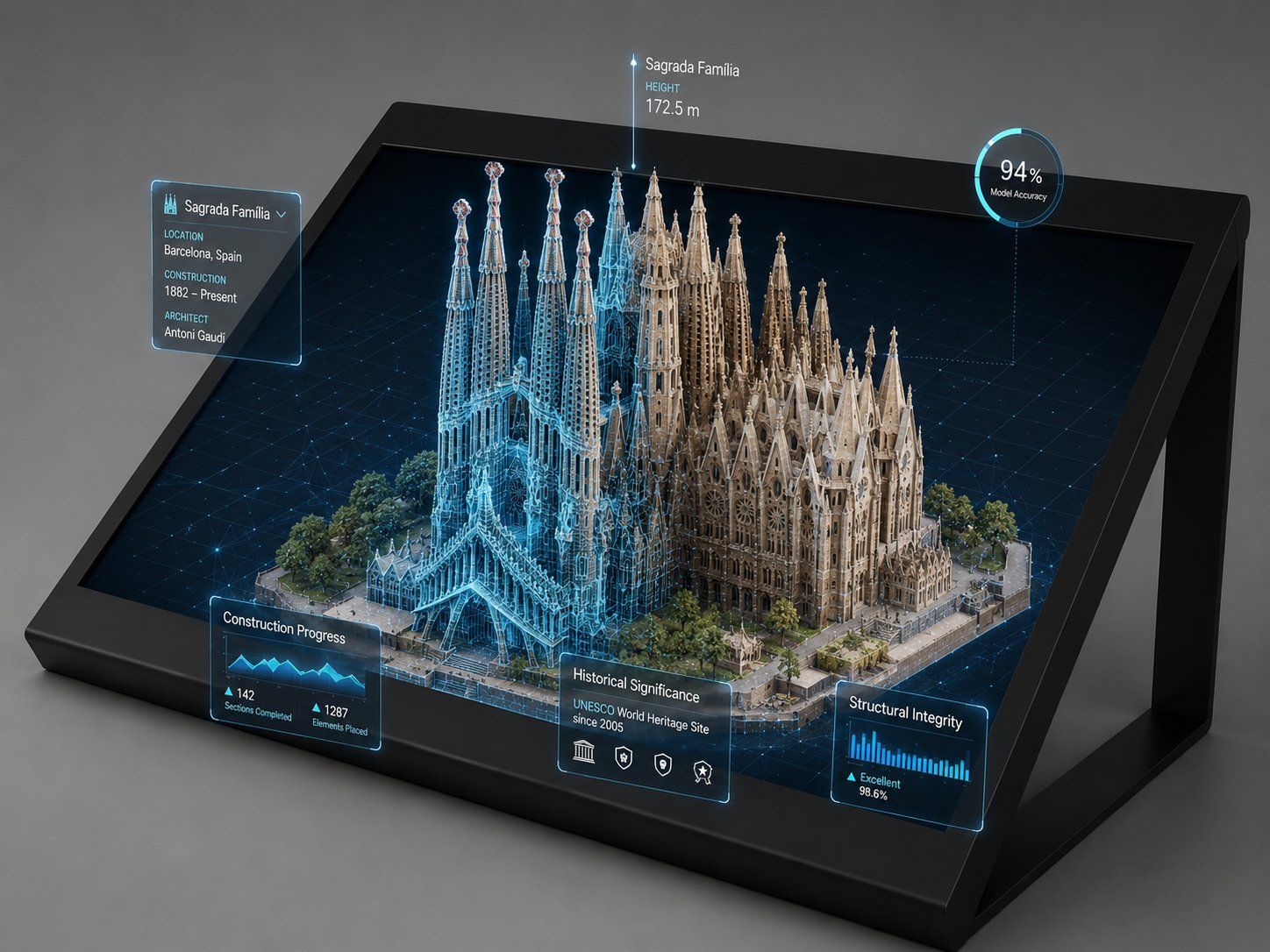 Sony ELF-SR2 - Spatial Reality Display - Sagrada Familia