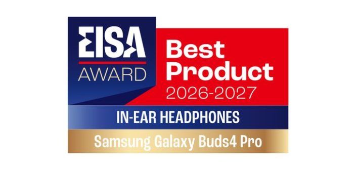 Odznaka nagrody EISA dla Samsung Galaxy Buds4 Pro