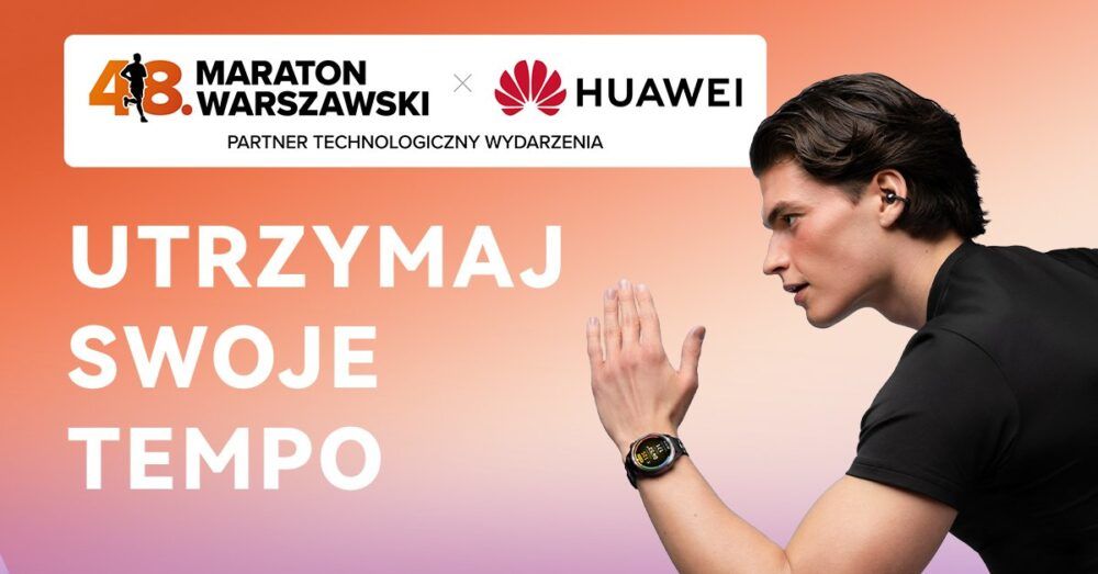 Huawei partnerem technologicznym 48. Maratonu Warszawskiego