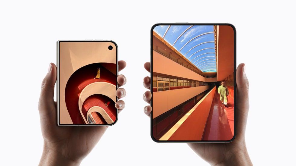 Apple iPhone Duo - złożony i rozłożony