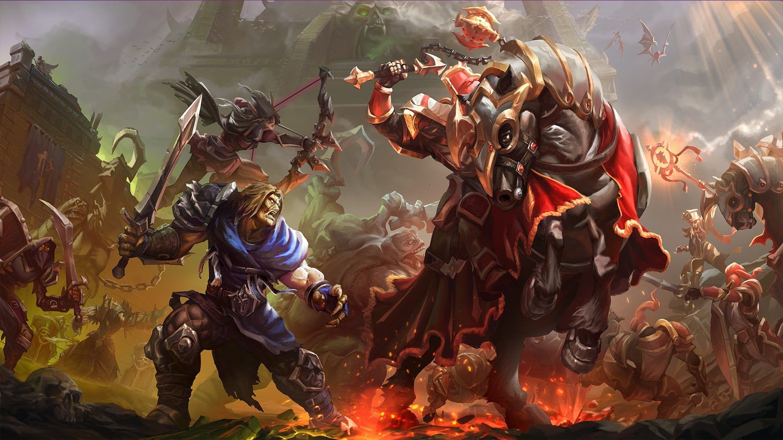 Bohaterowie i Plaga w Warcraft III Reforged Forsaken Kingdom