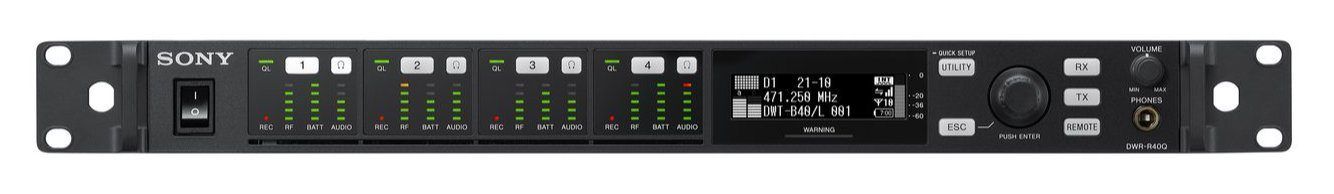 Czterokanałowy odbiornik rackowy Sony DWR-R40Q