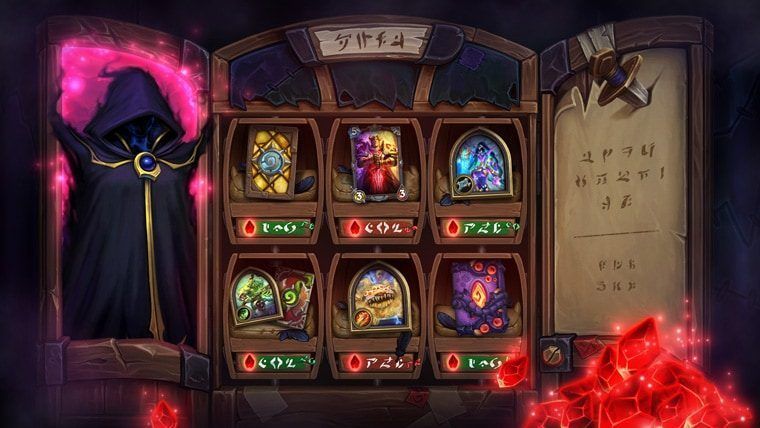 Ekspozycja dodatku Hearthstone Rządy Czarnego Imperium z mroczną postacią