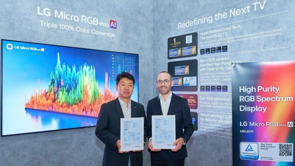 IFA 2026 - LG prezentuje telewizory Micro RGB evo AI z certyfikatem TÜV Rheinland za czystość kolorów