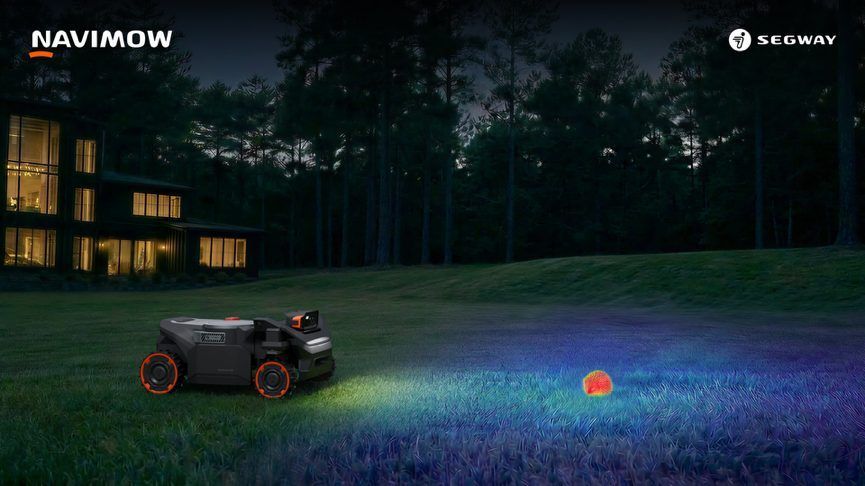 Segway Navimow H5 Pro chroni jeża nocą