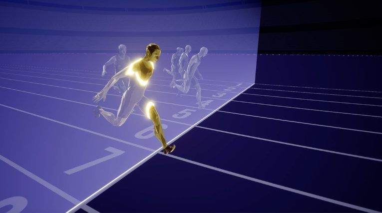 Sony 3DCG wizualizacja biegu World Athletics Championship