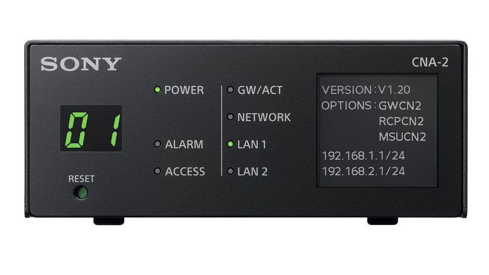 Sony CNA-2 - panel przedni i wyświetlacz