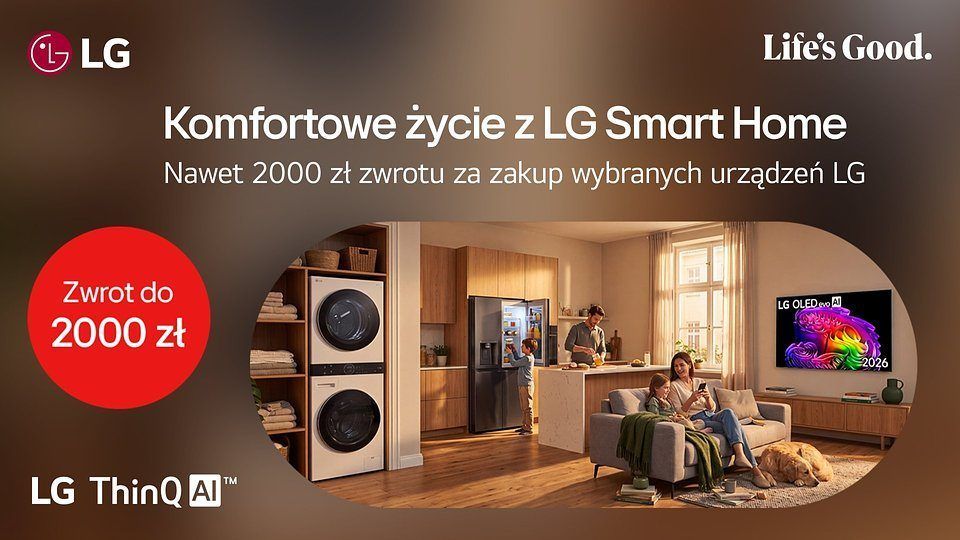 LG Smart Home cashback - TV OLED i WashTower