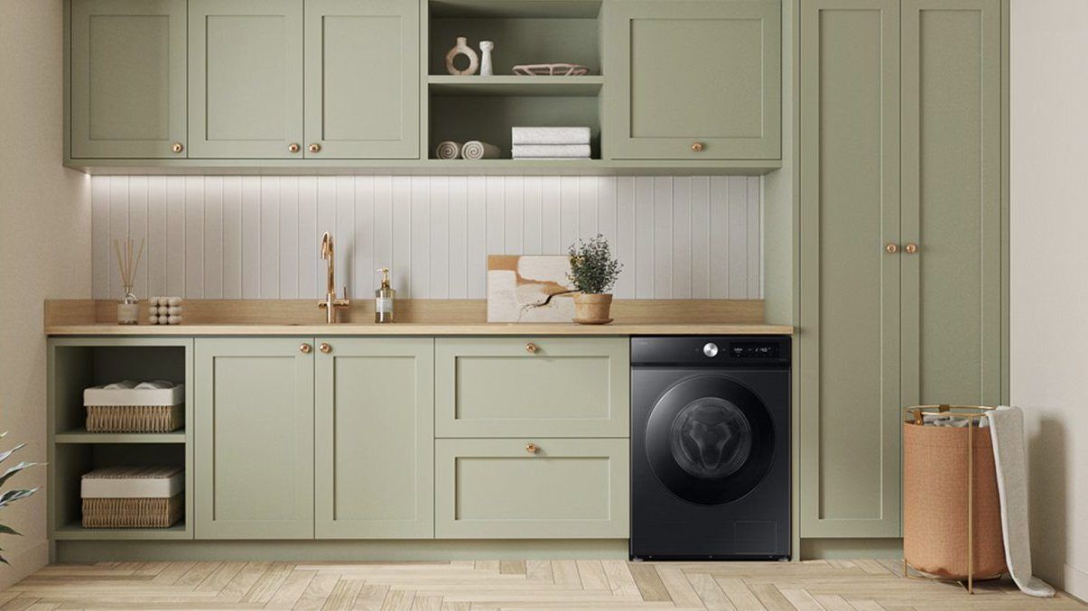Pralko-suszarka Samsung Bespoke AI Ecobubble 11 - 6 kg w pralni