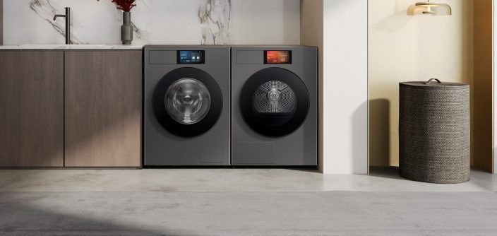 Samsung Bespoke AI - Pralka i suszarka komunikują się ze sobą, optymalizując pranie i zużycie energii