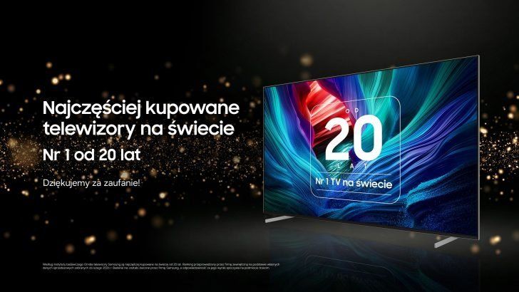 Samsung dominuje na rynku telewizorów od 20 lat. Nowa era Micro RGB i polskiego AI