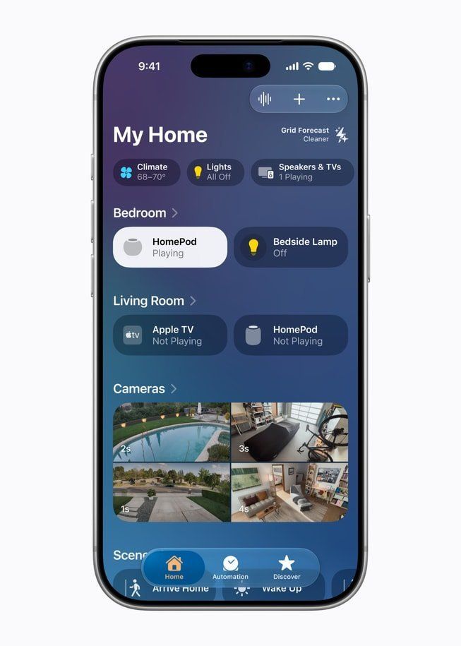 Zarządzanie inteligentnym domem za pomocą aplikacji Apple Home